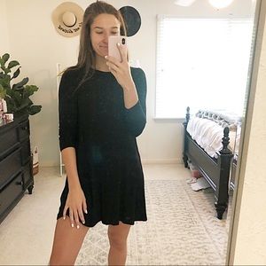Black long sleeve lush dress